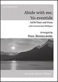 Abide With Me 'Tis Eventide SATB choral sheet music cover